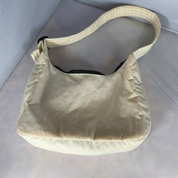 BAGGU Mini Nylon Shoulder Bag in Ivory - Picture 1 of 3